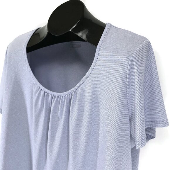 Eddie Bauer Travex Scoop Neck Tee Women's Plus 2XL Pinstripe Freedry Outdoor - Picture 4 of 11